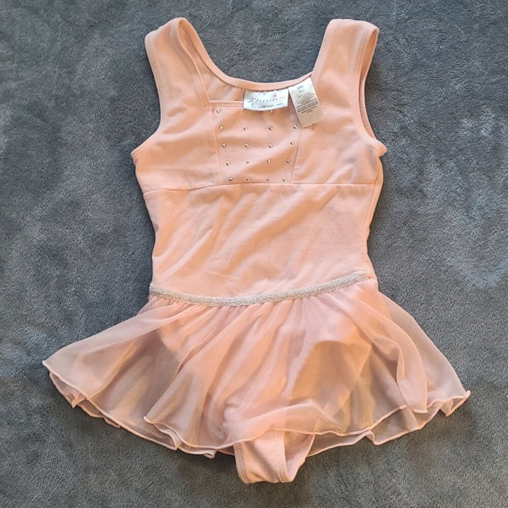 Girl's DANSKIN freestyle dance ballet skirt dress Size 6/6X